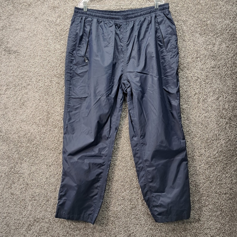 33,000ft Mens Navy Blue Nylon Mesh Lined Pants Windbreaker XL
